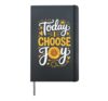Today I Choose Joy Hardcover Journal, Black