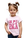 Toddler Baby Girls First Day of School T-Shirt in My Pre-K Era Pre K School Back to School Shirt(Pink PRE K,4-5T)