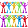 Toddler Bath Toys Suction, 10 Pack Robot Suction Cup Toy, Montessori Sensory Toy Kids Ages 3-5 4-8, No Hole Mold Free