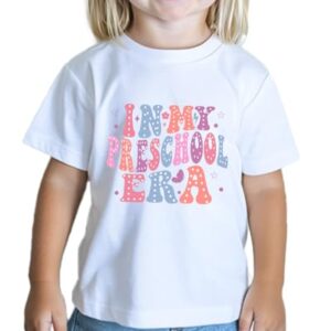 Toddler Kids First Day of Preschool Shirt Pre K Shirts for Girls Boys Hello Prek Tshirt Back to School Cotton Tee 2T 3T 4T
