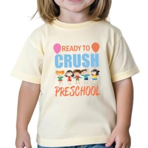 Toddler Kids First Day of Preschool Shirt Pre K Shirts for Girls Boys Hello Prek Tshirt Back to School Cotton Tee 2T 3T 4T
