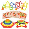Toddler Puzzles Montessori Toy Wooden Shape Sorting Puzzle Sensory Toy Toddler Activities Preschool Learning Educational Autistic Developmental 1 2 3 Year Old Girl Boy 1-3 Dementia Game Easter Gift