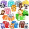 Toddler Toy for 1 2 3+ Years Old, Learning Toy for Toddlers with 20PCS Safari Animal, Montessori Educational for Kids,10 Animals &10 Houses for Babies Boys Girls Easter Christmas Birthday Gift