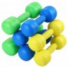 Toddler Weights Kids Weights, 6PCS Kids Dumbbells Set Thickened Sound-Making Letter Engraved Toddler for Girls Boys, Blue/Green/Yellow