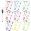 Toddmomy Magnetic Name Labels Stickers for Classroom and Household Items Classification, Safe Rewritable Paper and Magnet Material with Creative Unique Design, Lightweight Removable Label