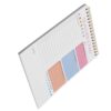 Toddmomy Pink Weekly Planner Notebook with Portable Design and Lightweight Paper and Metal Material, for School Agenda Use and Office Daily Task Scheduling