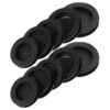 Toddmomy Rubber Piggy Bank Stopper Plug Round Black Closure Plug 10pcs Easy to Use Design for Money Saving Box and Savings Jar for Adults