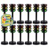 Toddmomy Traffic Light Toy 12 Mini Traffic Signal Light Models for Kids Educational Road Signs for Pretend Play Classroom Teaching Early Safety Learning Birthday Gift