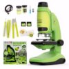 Todeco Microscope for Children, 50 x 250 x Pocket Microscope, Benchtop Handheld Microscope 2-in-1 with Adjustable LED Lighting, Portable Microscope for Children to Observe Microorganisms
