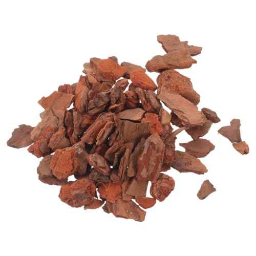 Tofficu 1 Bag Pine Bark Chips 100g for Model Railroad Scenery and Aquarium Habitat with Uniform Particle Size and Naturally Fluffy Structure, for Forest Scene and Terrarium Diorama