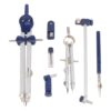 Tofficu Professional Drafting Compass for Drawing with Zinc Alloy Material and Screw-Mount Design, Precision Compass Preventing Unintentional Leg Movements, for Students and Office Workers