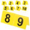Tofficu Reusable Acrylic Number Markers Double-Sided Table Number Signs 1-10 for Restaurant Banquets Game Supplies and Event Seating
