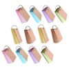 TOGEVAL 12pcs Colored Flashcards with Ring for Revision and Classroom Activities, Lightweight Metal and Paper Word Study Cards Designed for Students and Learners to Enhance Word Retention