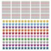 TOGEVAL 20pcs Self-Adhesive Reward Star Stickers Bright Glitter Five-Pointed Star Design, Paper Material, User-Friendly for Scrapbook and Classroom Incentive Use,
