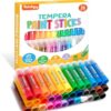 Toidgy Tempera Paint Sticks, 36 Classic Colors, Washable Solid Paint Sticks for Kids Toddlers, Painting Art Supplies for Classroom School Students, Non-Toxic, Quick Drying, Back to School Supplies