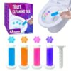 Toilet Cleaning Gel Stamps, 48 Stamps, 4 Scents, 4 Tubes