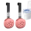 Toilet Tablet Holder, 2 Piece Adjustable Silicone Carrier For Toilet Bowl C