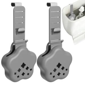 Toilet Tank Tablet Holder 2Pcs, Universal Toilet Bowl Tablet Holder for Inside Tank Silicone Cleaning Tablet Basket for Slow Dissolving, Prevents Tank Buildup, Compatible with Most Toilet Tanks