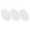 TOKIDNY 3pcs Oval Cotton Artist Canvas Board 9.8x7.9 Inches, White Mixed Linen Painting Canvas with Optimal Paint Absorption and Vibrant Hues, for Oil, Acrylic, Watercolor Painting and Art