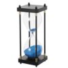 TOMETURE 60 Minute Hourglass Timer with Blue Sand for Home and Kitchen, Glass and Aluminum Vintage Sand Clock for Study, Classroom, and Stress Relief Activities