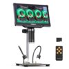 TOMLOV DM10 10.1" Digital Microscope: 1080P 1200X HD IPS Coin Microscope Magnifier for Error Coins with Light, 16MP LCD Soldering Microscopes for Adults with Screen, PC View