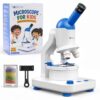 TOMLOV DM301K Microscope for Kids Educational Science STEM Kits Ages 6-12