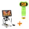 TOMLOV P30 Microscope for Kids, Portable 1000X Slides Digital Microscope with 2" Screen, HD 16MP Camera & 1080P Video+DM9
