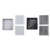 Tomotato 2 Pcs Sticky Note Holder with Stencil, Sticky Pads Dispenser with Post Notes Reusable Note Organizer for 3 x 3 in Self Sticky Note Pads