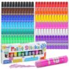 TOMPEN Tempera Paint Sticks for Kids & Artists,144 Pack 12 Vibrant Color,Non-Toxic,Quick Drying,Classic Rainbow Colors,Washable Solid Paint Crayons,Ideal for School Classroom Art Projects & DIY Crafts