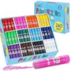 TOMPEN Tempera Paint Sticks for Kids & Artists,240 Pack 12 Vibrant Color,Non-Toxic,Quick Drying,Classic Rainbow Colors,Washable Solid Paint Crayons,Ideal for School Classroom Art Projects & DIY Crafts