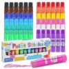 TOMPEN Tempera Paint Sticks for Kids & Artists,72 Pack 12 Vibrant Color,Non-Toxic,Quick Drying,Classic Rainbow Colors,Washable Solid Paint Crayons,Ideal for School Classroom Art Projects & DIY Crafts