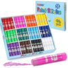 TOMPEN Tempera Paint Sticks for Kids & Artists,96 Pack 12 Vibrant Color,Non-Toxic,Quick Drying,Classic Rainbow Colors,Washable Solid Paint Crayons,Ideal for School Classroom Art Projects & DIY Crafts