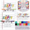 Tondiamo 4760 Pcs Back to School Gifts for Student Name 31 Set Bracelets Making Kit with Greeting Cards First Day of School DIY Adjustable Bead Bracelets Crafts for Teacher Students Party Favors Gifts