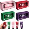 Toothpaste Squishy Halloween Ghost Stress Squeeze Toys Slow Risining Sensory Fidget Toys for Stocking Stuffers Party Favors Gifts Stress Anxiety Relief,with Box，Purple+Pink+Red+Green