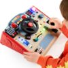 TOP BRIGHT Montessori Busy Board with LED Light, Sensory Toys with Sounds & Switches, Activity Board for Kids 3-5, Car Driving Toy for Toddler Boy, 3 Year Old Girl Boy Gifts for Birthday Christmas