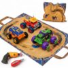 TOPMVP 3-in-1 Take Apart Monster Truck Toy with Electric Drill & Playmat