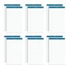 TOPS Docket Writing Pads, 8-1/2" x 14", Legal Rule, White Paper, 50 Sheets, 12 Pack (63590)