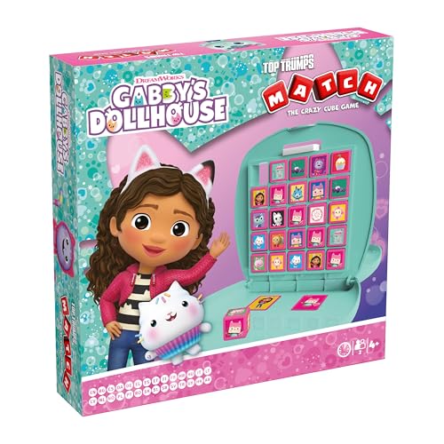 Top Trumps Match Game Gabby's Dollhouse – Family Board Games for Kids and Adults – Matching Game and Memory Game – Fun Two Player Kids Games – Memories and Learning, Board Games for Kids 4 and up