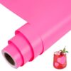 TORC Pink Permanent Vinyl 12" x 14 FT Matte Pink Adhesive Vinyl Roll Compatible with Cricut Cutting Machine, Silhouette, Cameo Cutters, Signs, Scrapbooking, Craft, Die Cutters