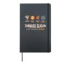 Tornado Season Is My Favorite Season Weather Funny Design Hardcover Journal, Black