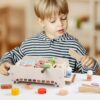 Totatatree Wooden Kids BBQ Grill Toys with 10+ Pretend Food,Interactive BBQ Outdoor Toys for Toddlers 3-5 Ages,Kitchen Roleplay & Learning Colors/Shapes | Great Gift for Boys & Girls