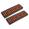 Totority 2pcs 13-Column Plastic Abacus with Contrasting Colored Beads and Smooth Glide Bead Track, Build Mental Calculation Skills, for Extracurricular Clubs and Family Tutoring