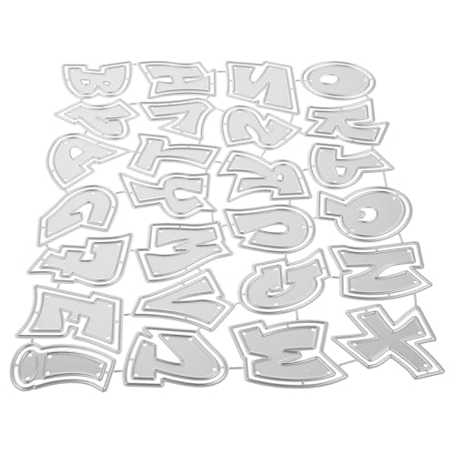 TOVINANNA Carbon Steel Alphabet Cutting Dies for Scrapbooking and Card Making, Precision Embossing Letters with Smooth Finish, Innovative Uppercase Letter Dies for Bookmark Die Cuts and DIY