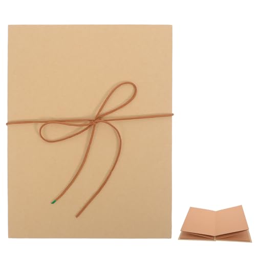 TOVINANNA Hardcover Accordion Foldable Photo Album 11x8 Inches, Kraft Paper Material with Large Capacity for Organizing Numerous Memories, Flexible Accordion Style for Family Gatherings