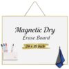 TOWON Premium Gold 24" x 18" Magnetic Dry Erase Board - Sleek Narrow Aluminum Frame Whiteboard for Wall, Hangable Message Board for Home Office, Kitchen, Dorm, and School Décor