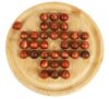 TOWO Wooden Peg Solitaire Game, Classic Round Board Puzzle Toy
