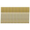TOYANDONA 20pcs Metallic Paint Marker Pens Fine Soft Tip 1.5mm for Smooth Writing on Stone and Acrylic Surfaces, for Greeting Card Writing and Signature Marking in Gold Color