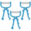 TOYANDONA 3pcs Manual Facial Hair Removal Epilator for Women, Easy to Operate and Effective Hair Removal Tool with Abs and Stainless Steel Material, for Facial Care Supplies