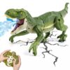ToyFuntasy Remote Control Dinosaur Toys for Kids Ages 4-7 8-12 - Best Birthday Gifts for Boys 4 5 6 7 8 9 10 11 12 Year Old, RC Walking Dino with Roaring, Spray, Light, Touch Sensing