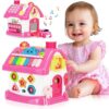 Toys for 1+ Year Old Girl Gifts: Montessori Musical Toddler Toys Age 1-2 - 8-in-1 Multi-Functional House Educational Baby Girl Toy 12-18 Months - First Birthday Gift for 1 2 Year Old Girls Boys Kids